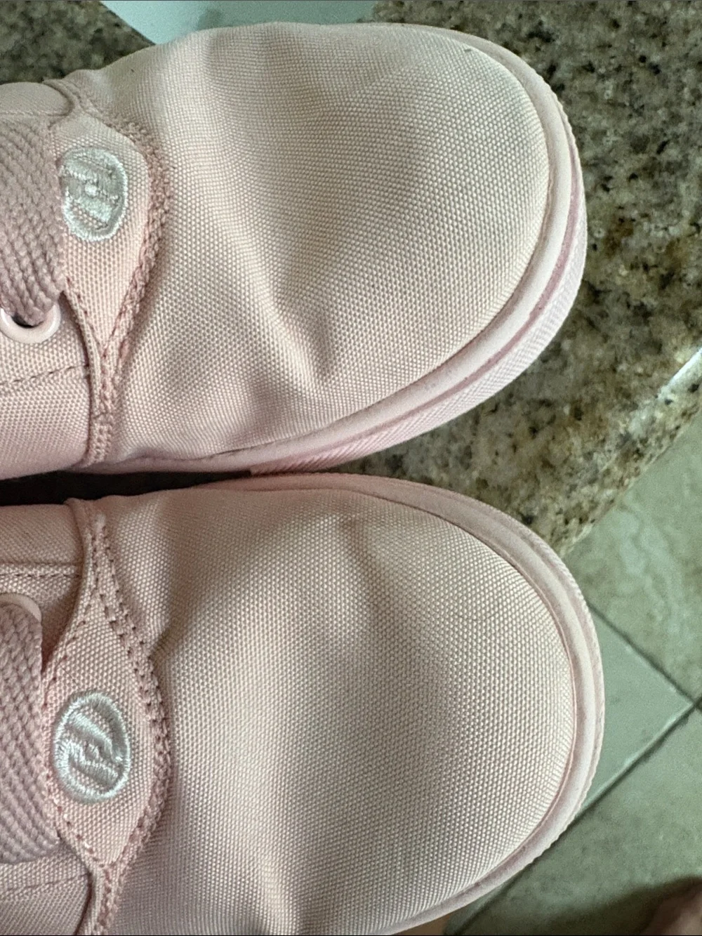 Heelys Pink Canvas Skate Sneakers with Embedded Wheel